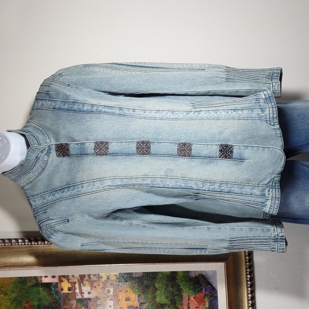 DG2 by Diane Gilman Embellished Denim Jacket